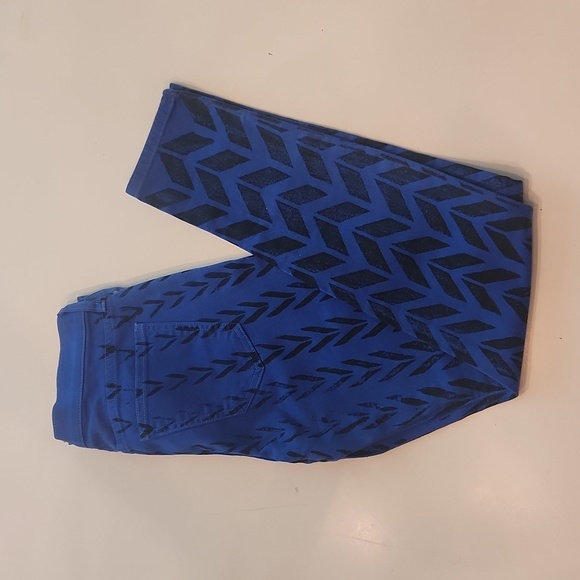 Current Elliot blue chevron skinny ankle jeans waist 26 new with tags - Picture 1 of 11